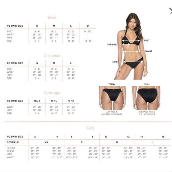 PQ Swim Anthropologie Red Coral Smocked Tab Bikini Bottoms Teeny Fit - Picture 4 of 6